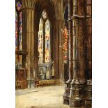 FRANK MOSS BENNETT (1874-1953) Ex Christie's Cathedral Interior