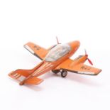 Joustra Tinplate Rallye Friction Toy Plane