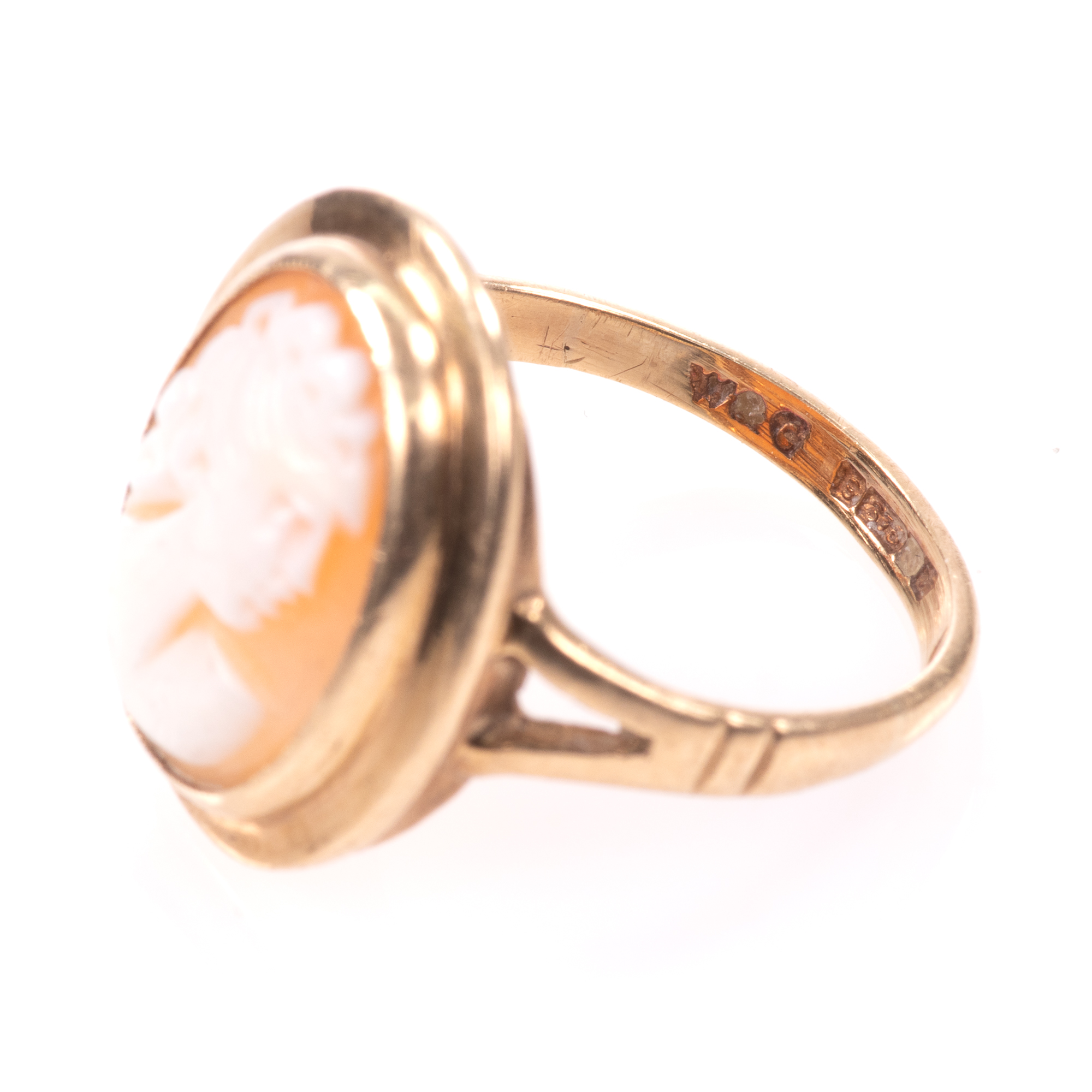 9ct Gold Classical Cameo Ring - Image 5 of 7