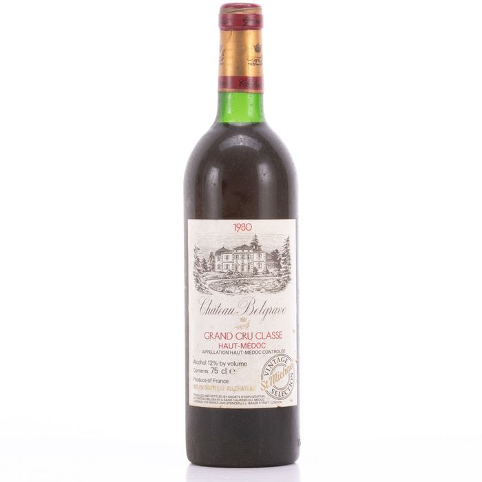 Chateau Belgrave 1980 Wine - Haut-Médoc - 1 Bottle (0.75L)