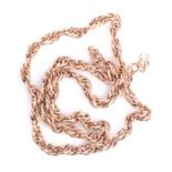 9ct Pink Gold Chain Necklace