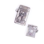 Pair of Silver Vesta Cases