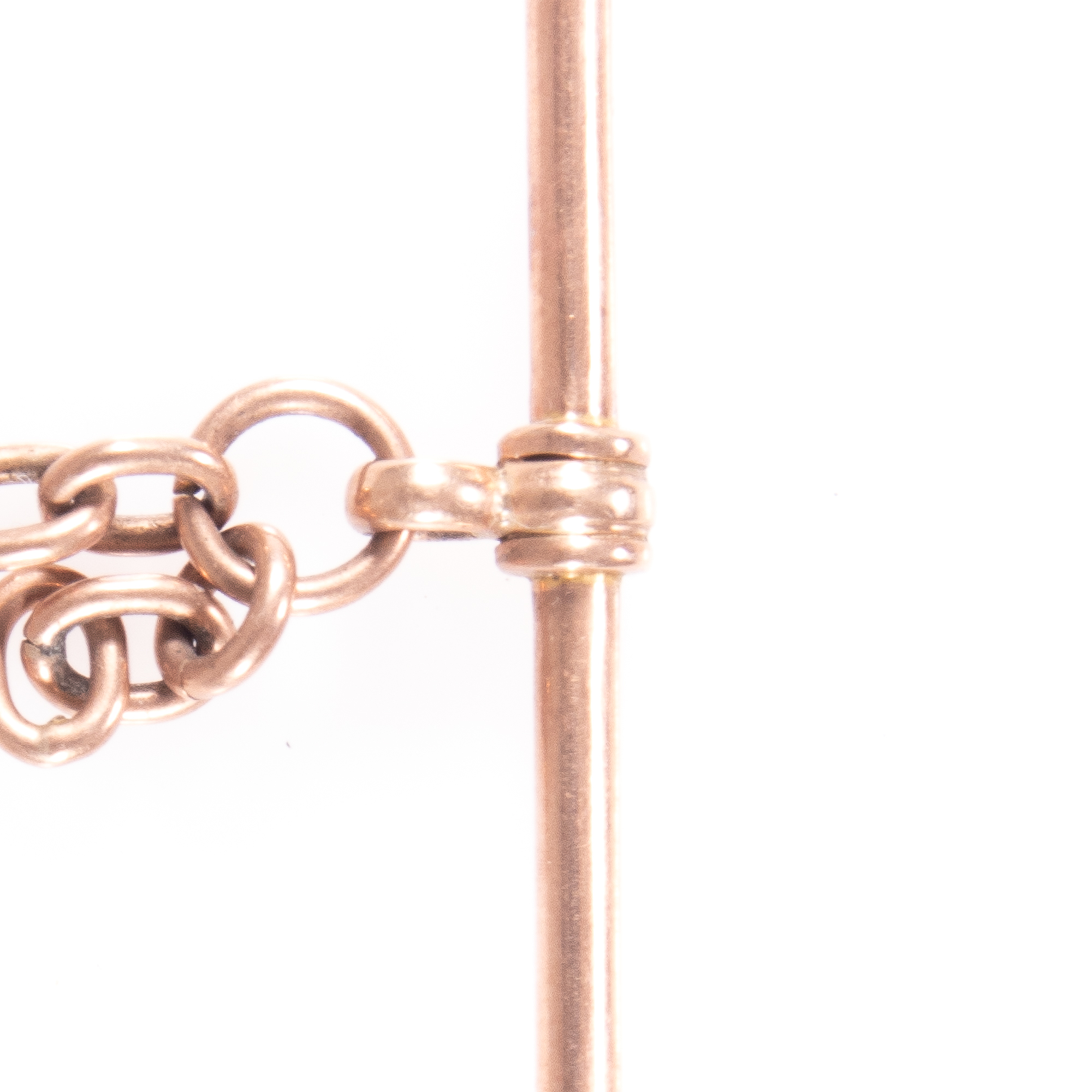 9ct Pink Gold Victorian T bar - Image 6 of 6