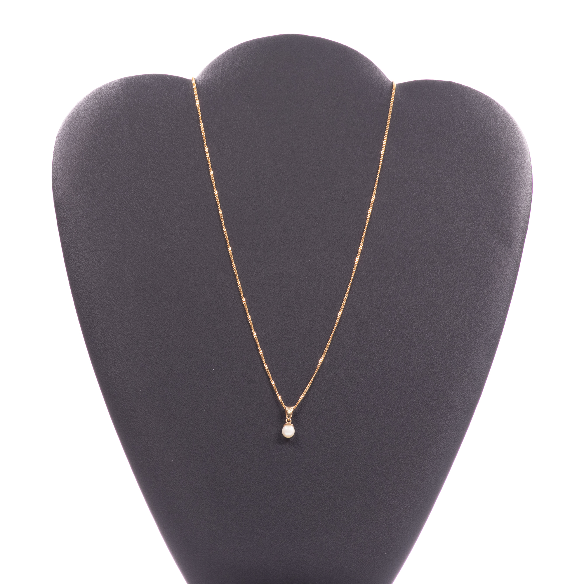 9ct Gold Pearl Pendant & Necklace - Image 2 of 8