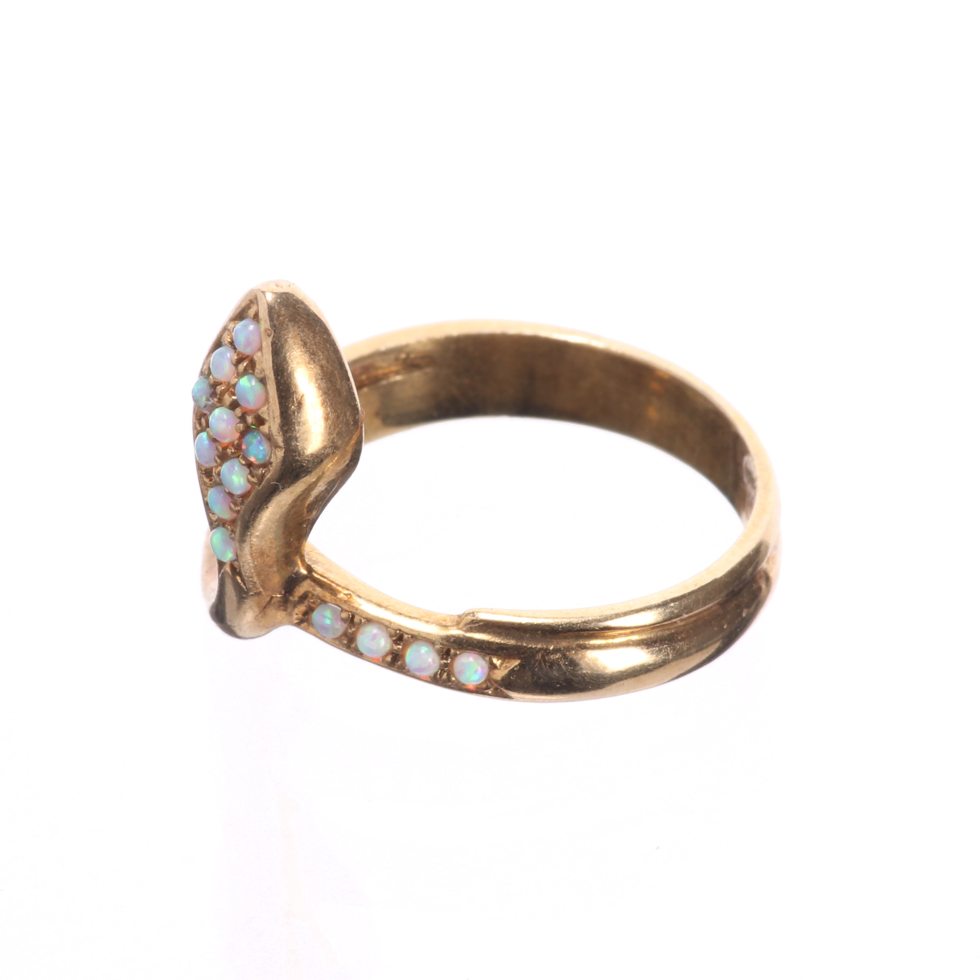 Gilded Opal Snake Ring - Image 3 of 6