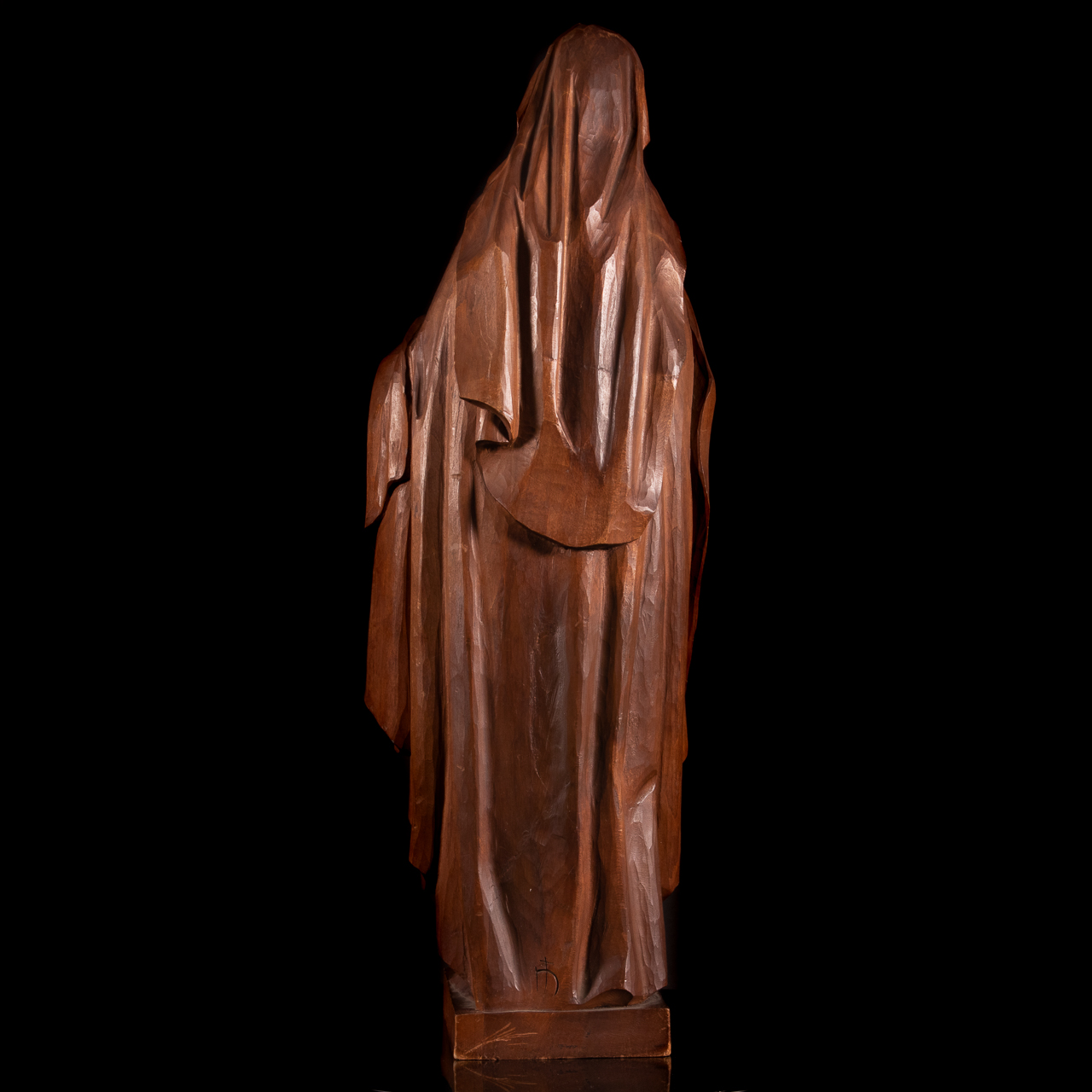 XX Finely Carved Wood Sculpture of the Madonna - Image 4 of 6