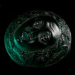 NO RESERVE ~ Ancient Roman Glass Cameo Depicting Medusa
