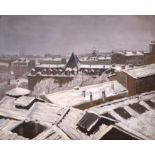 TIMED SALE ~ XX SALVADOR SANCHIS Parisian Winterscape Oil