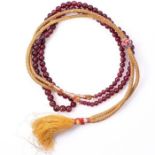 NO RESERVE ~ Tibetan Prayer 95ct Ruby Necklace