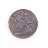 NO RESERVE ~ Crown 1888 St George Silver Coin