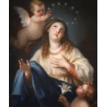 TIMED SALE ~ French Old Master - XVIII Madonna with Putti