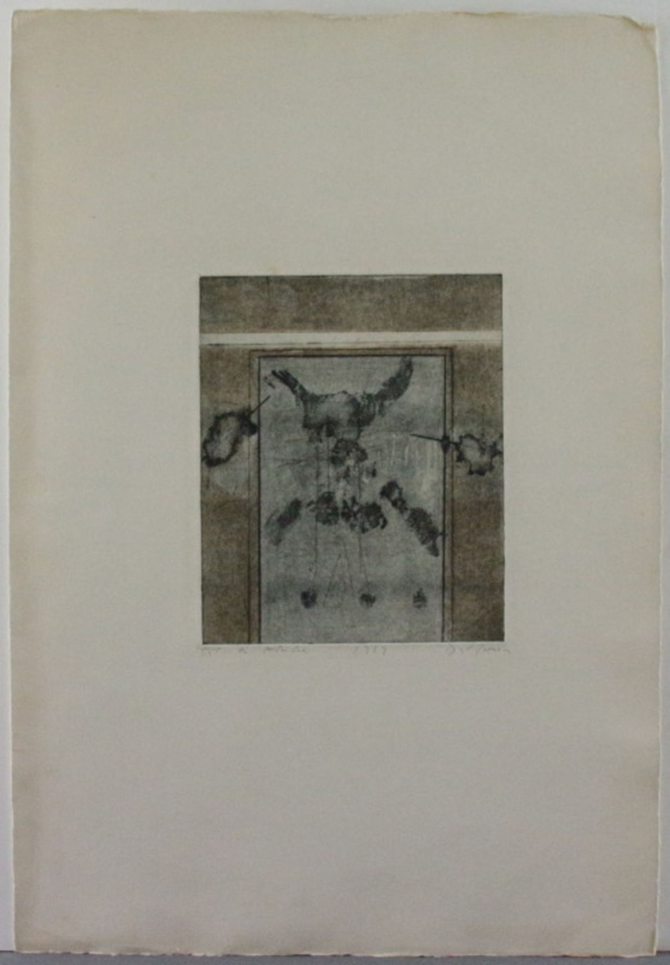 Karl Fred Dahmen (1917 - 1981) - Farbradierung/Papier, "Ohne Titel", 1969 - Bild 2 aus 3
