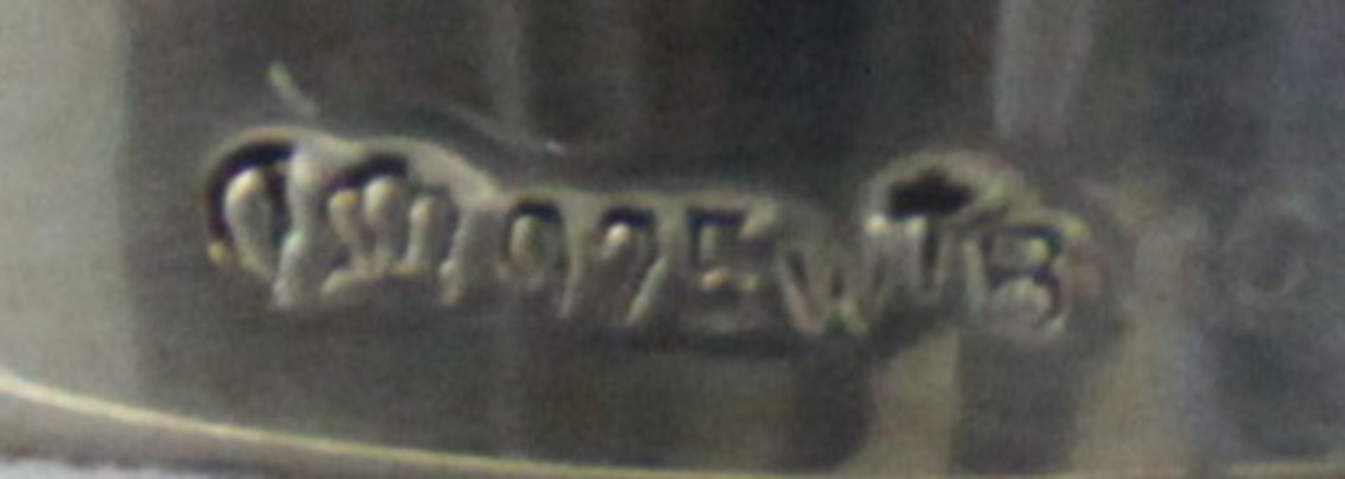 Kristallvase mit Silbermontierung, 925er Silber, Wilhelm Binder, Schwäbisch Gmünd, 20. Jhd. - Bild 2 aus 2