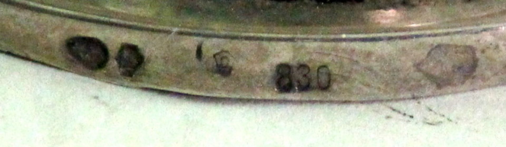 Kleine Sauciére, 830er Silber, Schweden, 20. Jhd., GG ca.: 106gr. - Image 2 of 2