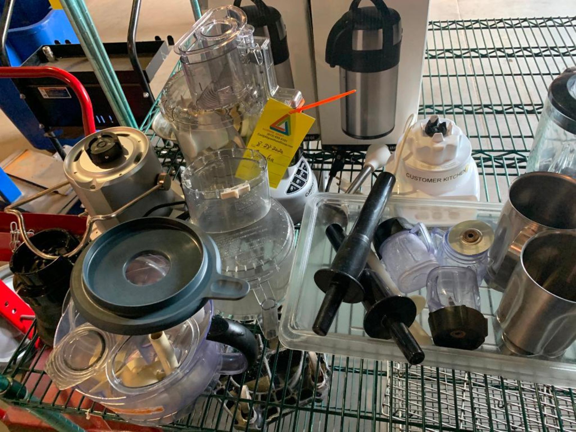 food processor parts; blender parts; air pots; strainers