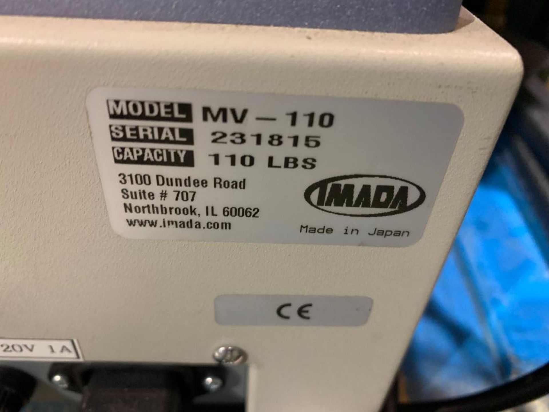 Imada force tester, model MV-110 - Image 3 of 5