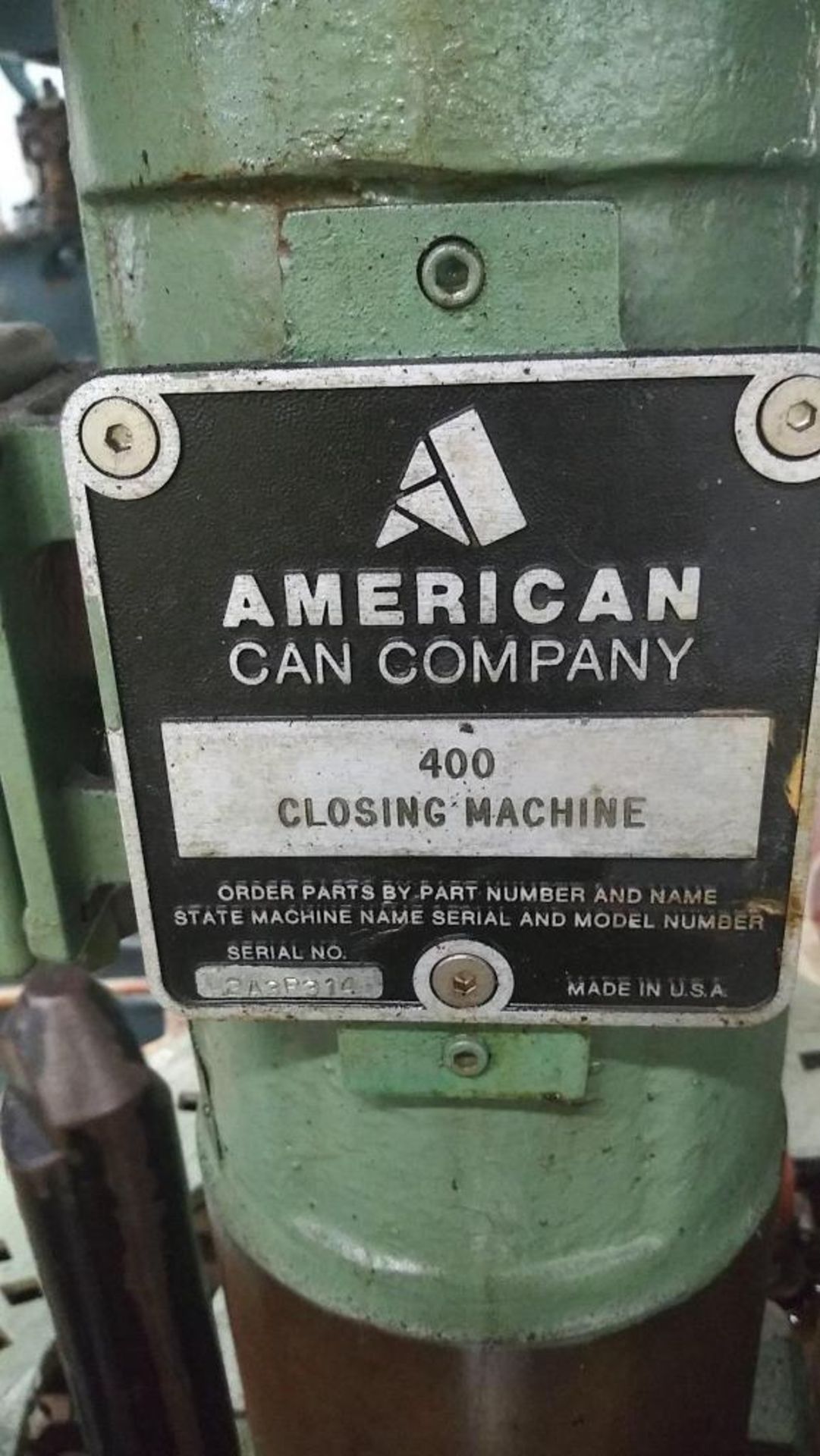 American Can Company can seamer model DSC 400 can closer - Image 2 of 2