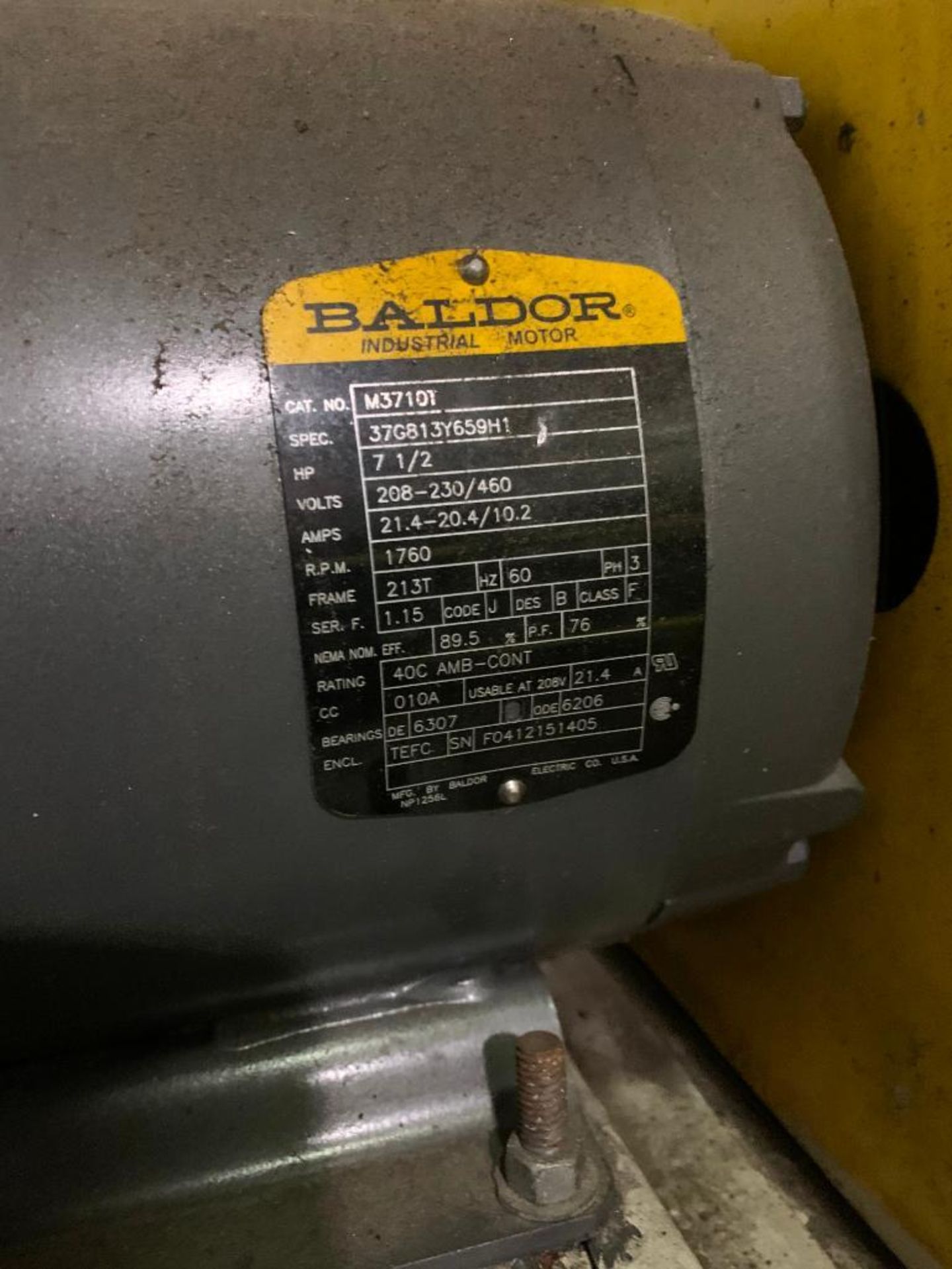 Gardner Denver blower/vacuum package, 7.5 hp motor - Image 2 of 5