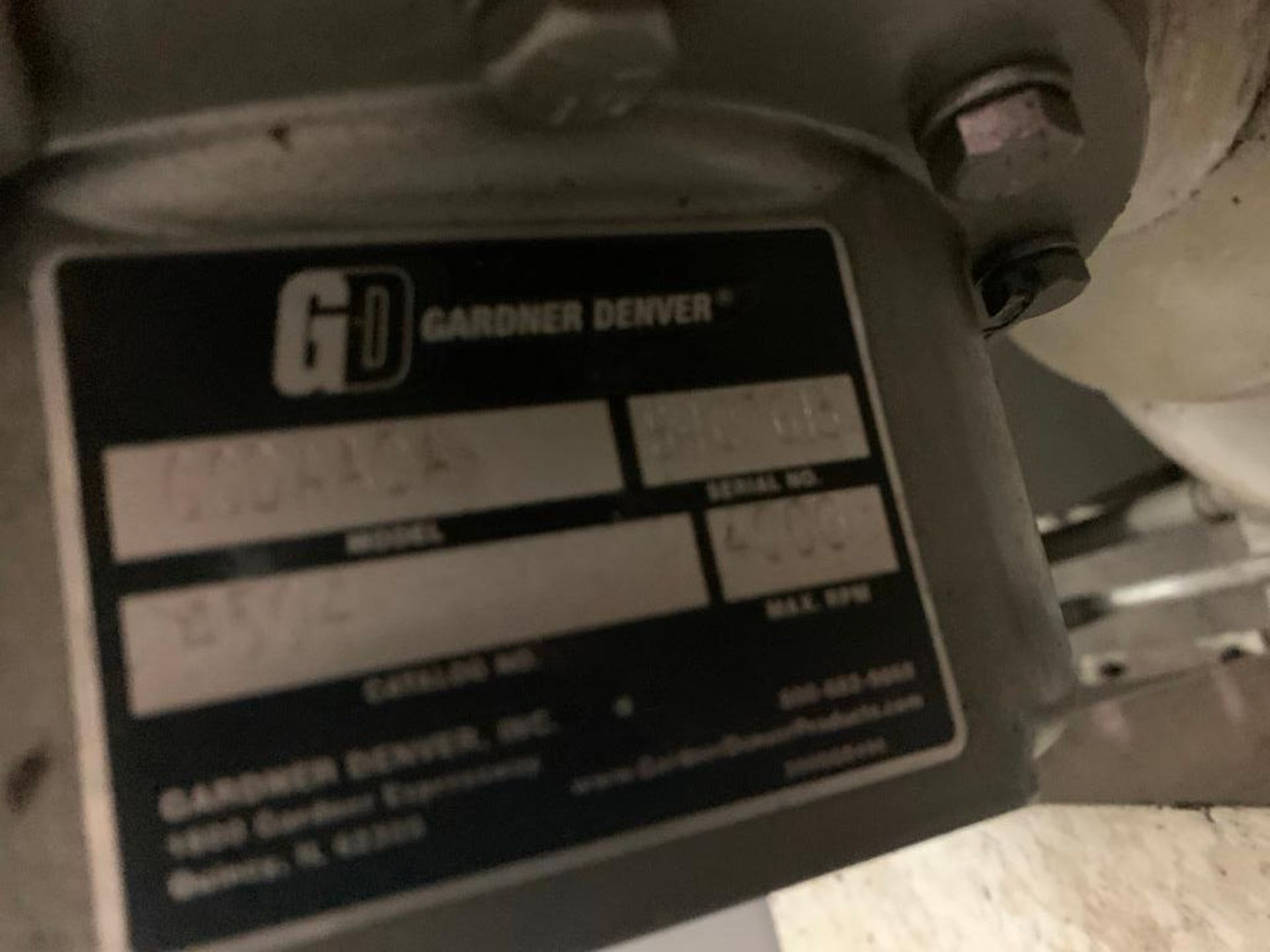 Gardner Denver blower/vacuum package, 7.5 hp motor - Image 4 of 5