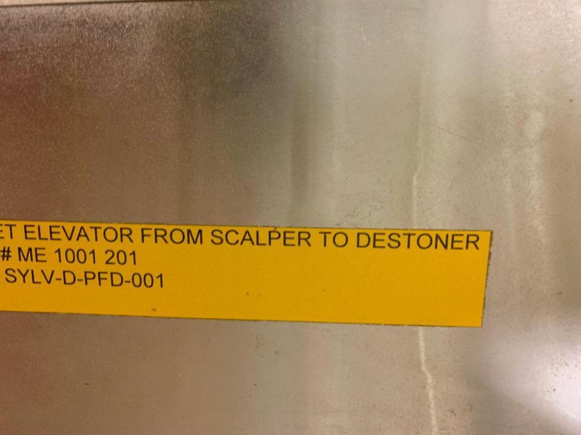 Deamco overlapping bucket elevator 1 ft. bottom leg, 20 ft. tall, 6 ft. top leg (to destoner) - Image 3 of 3