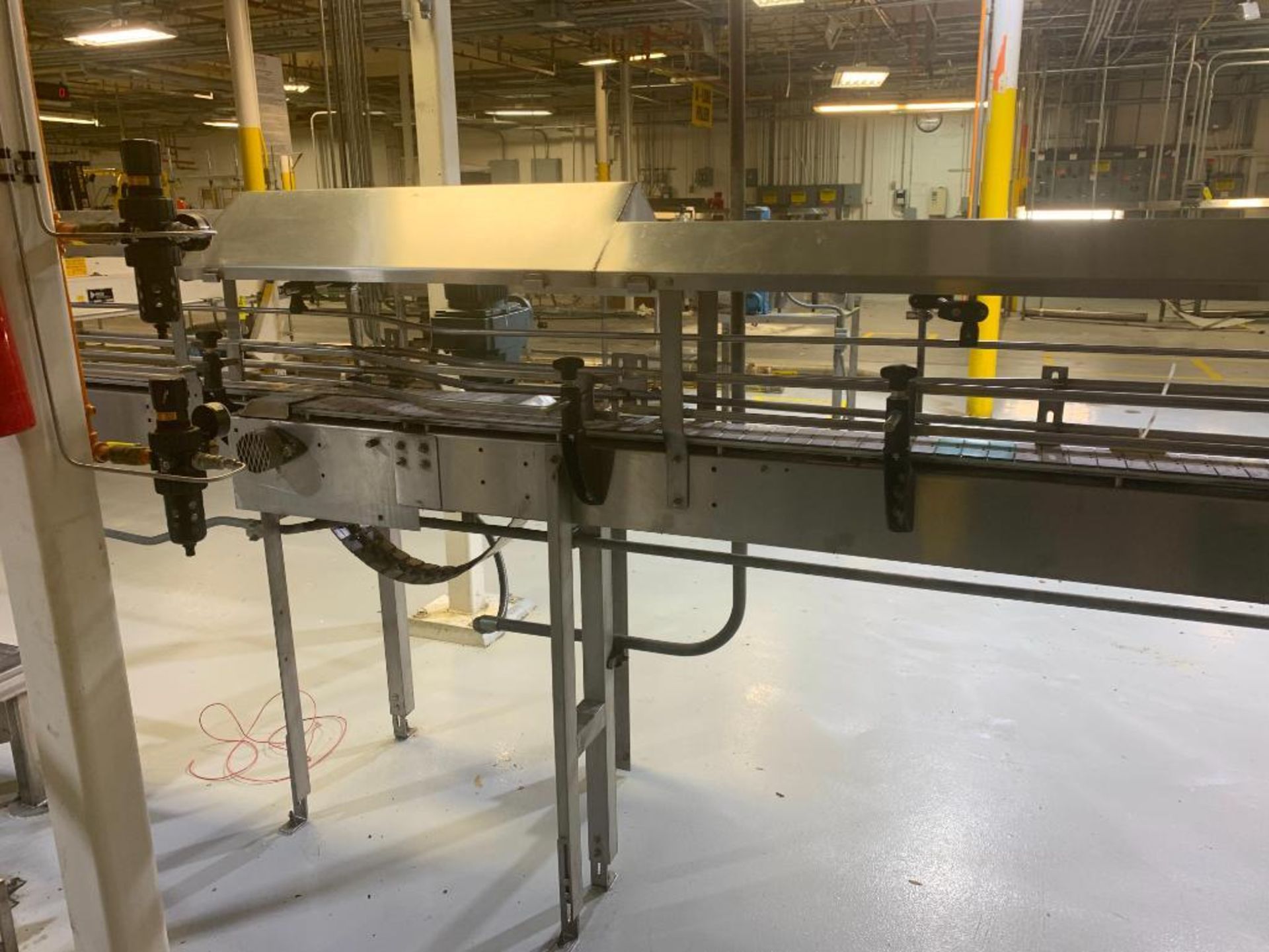 stainless steel bottle conveyor, 40 ft. x 4.5 in. x 42 in., drive and motor - Image 13 of 18