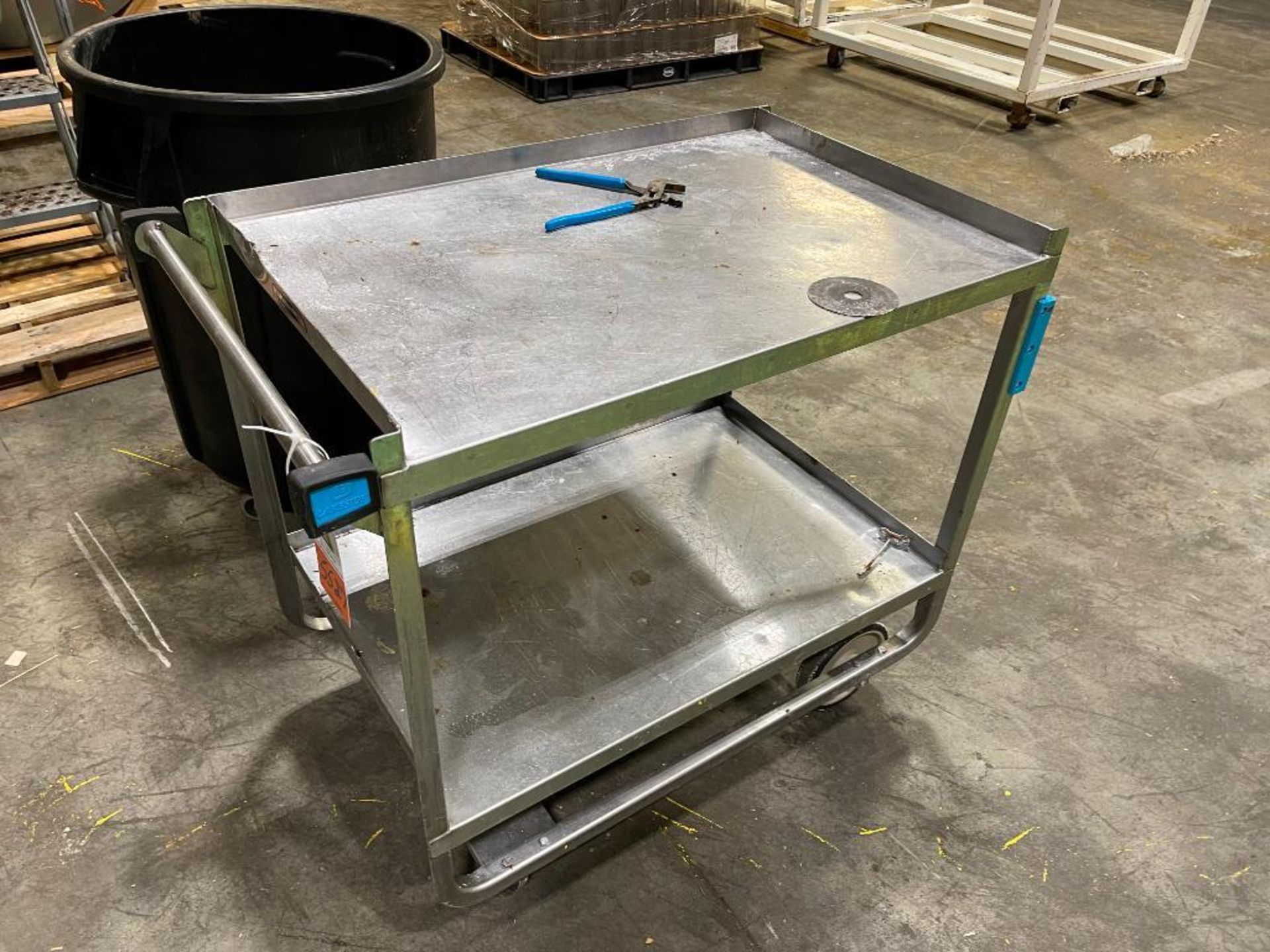 SS rolling wash cart