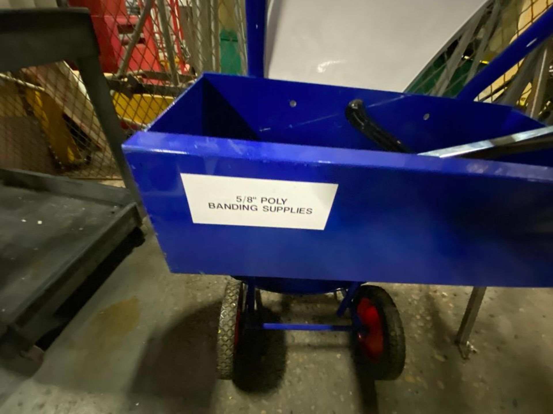 Uline rolling banding and strapping cart - Image 2 of 5