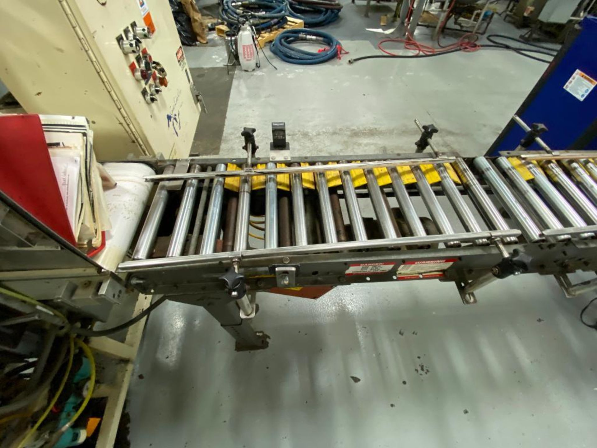 mild steel power roller conveyor, 156 in. x 12 in. x 36 in. - Image 5 of 10