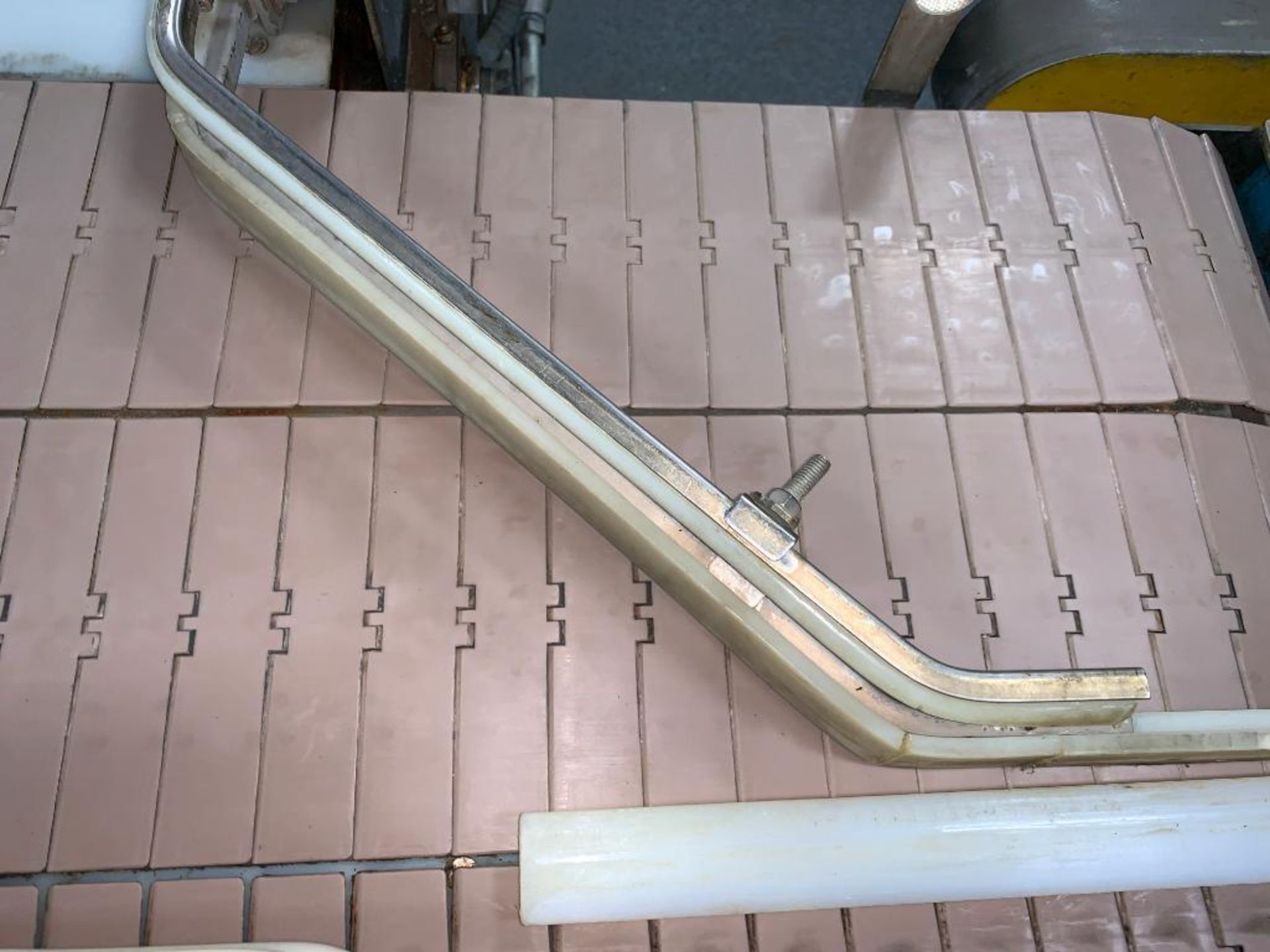 Nercon mild steel 3-lane bottle conveyor, 20 ft. overall, motor and drive - Image 13 of 15