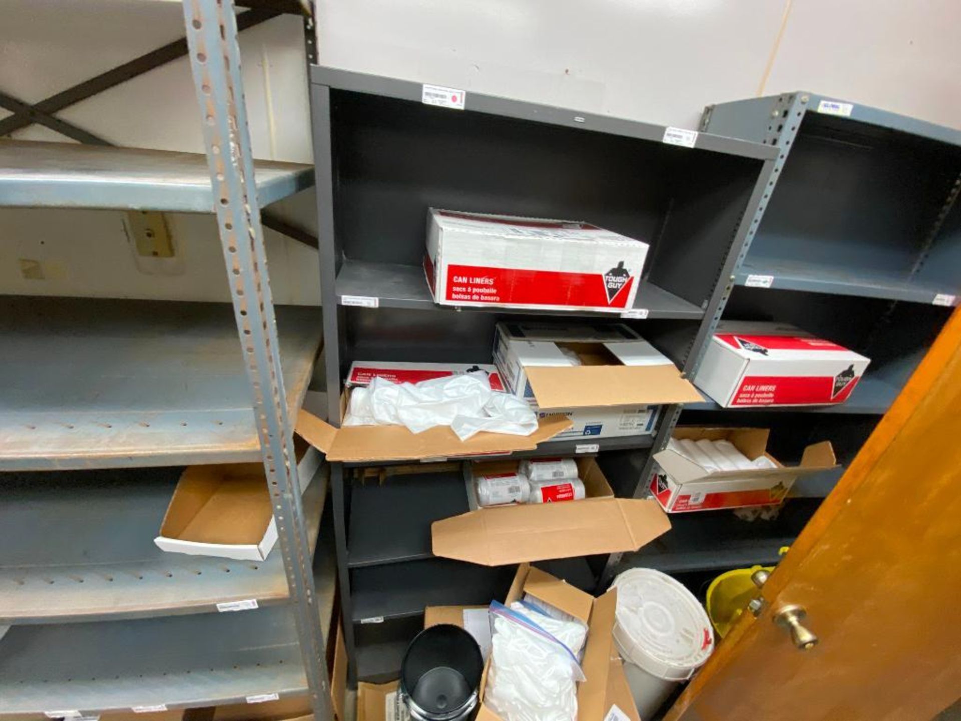 contents of supply room, JustRite flammable storage cabinets, SPX pump, assorted bits, Cryospray, in - Image 16 of 31