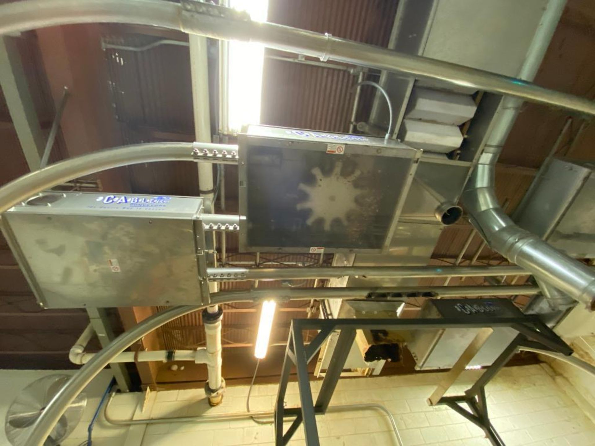 Cablevey cable conveyor, 4 in. diameter, approximately 70 ft. of stainless steel tube and cable - Image 3 of 5