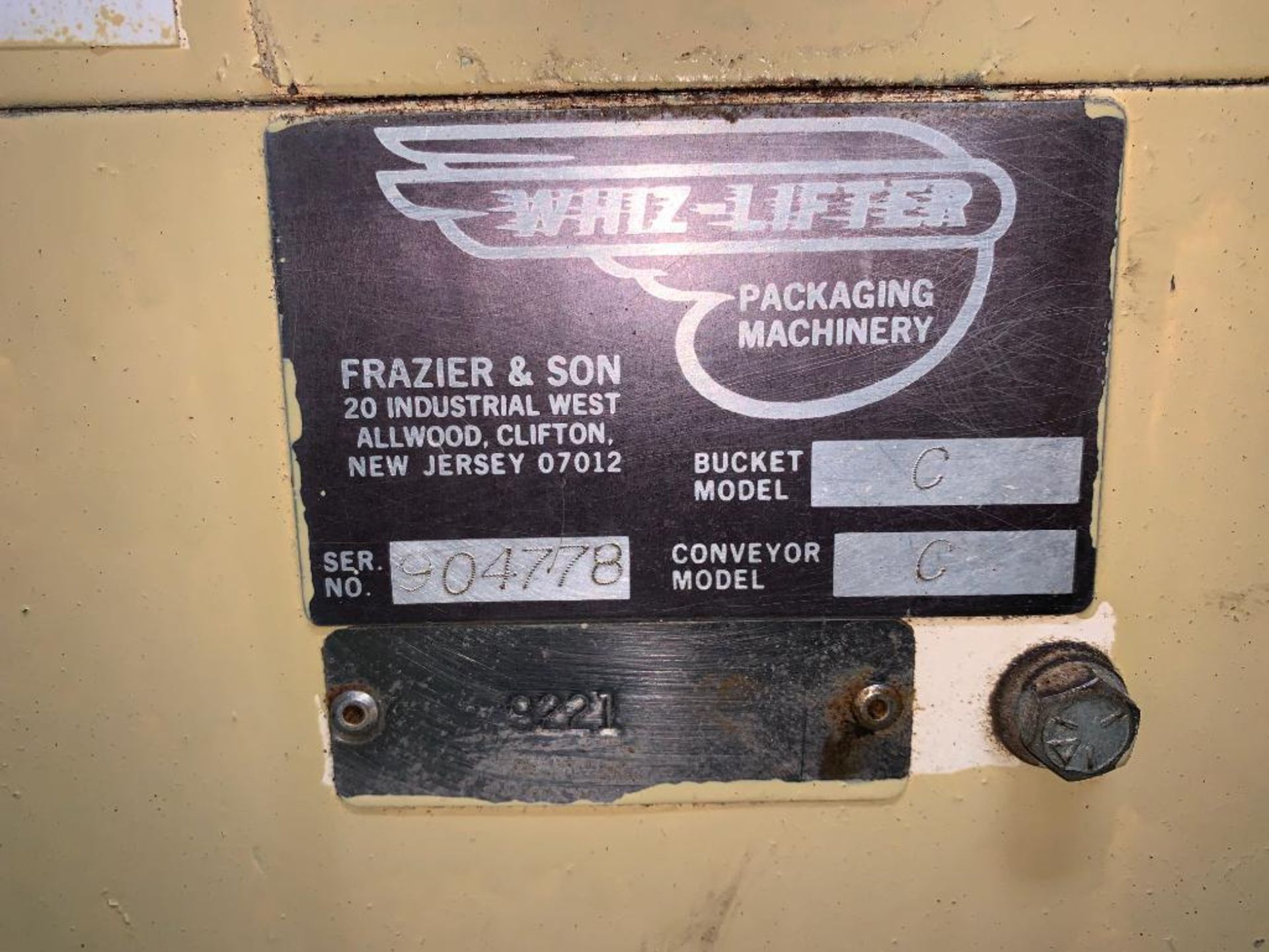 Frazier and Son Whiz-Lifter stainless steel overlapping bucket elevator - Image 2 of 16