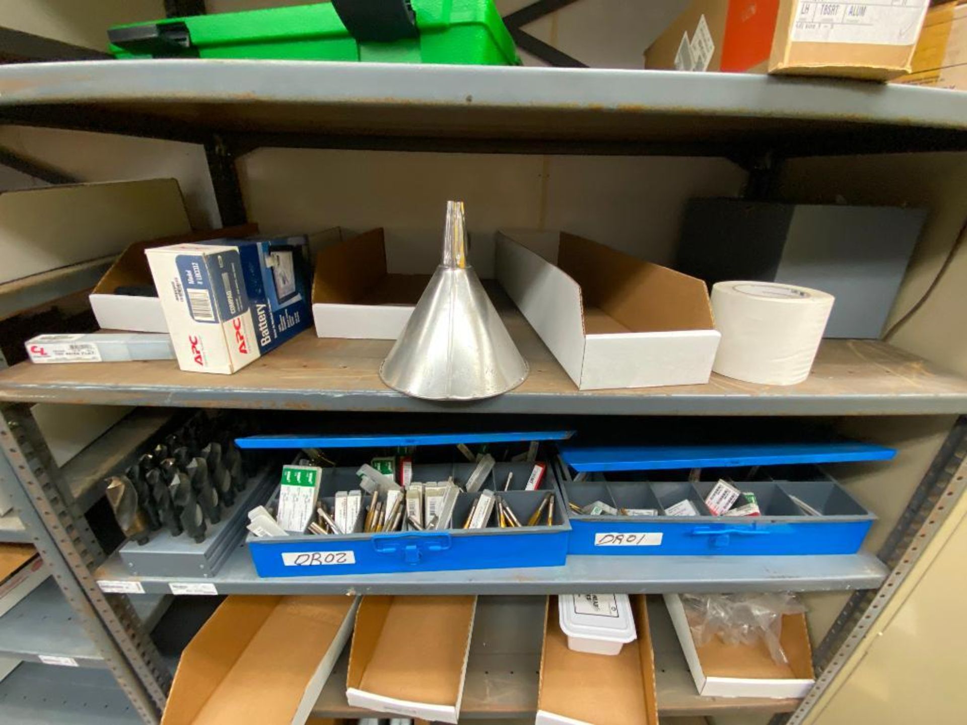 contents of supply room, JustRite flammable storage cabinets, SPX pump, assorted bits, Cryospray, in - Image 10 of 31