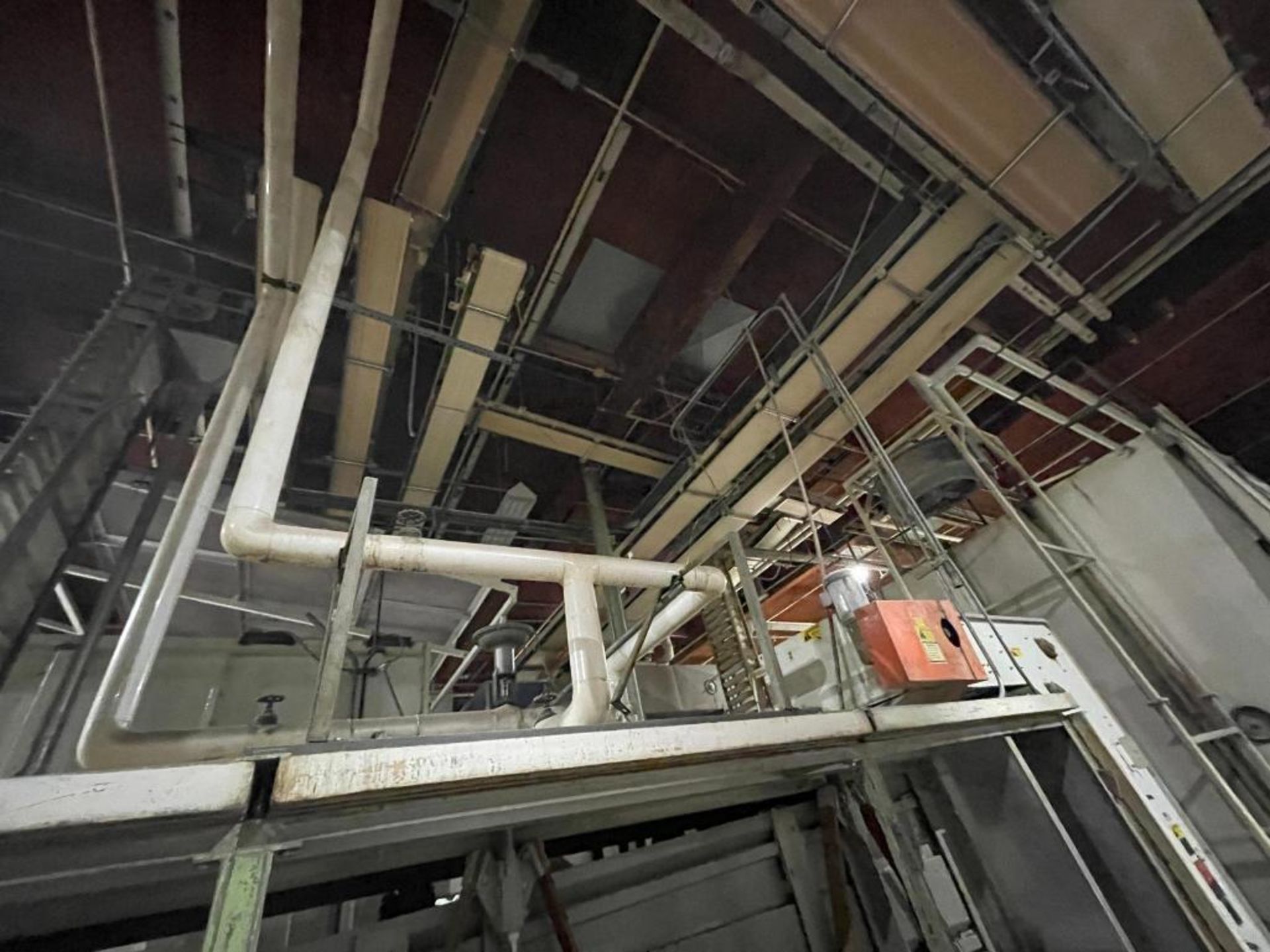 approximately 18 mild steel belt conveyors, suspended from ceiling - Image 9 of 9