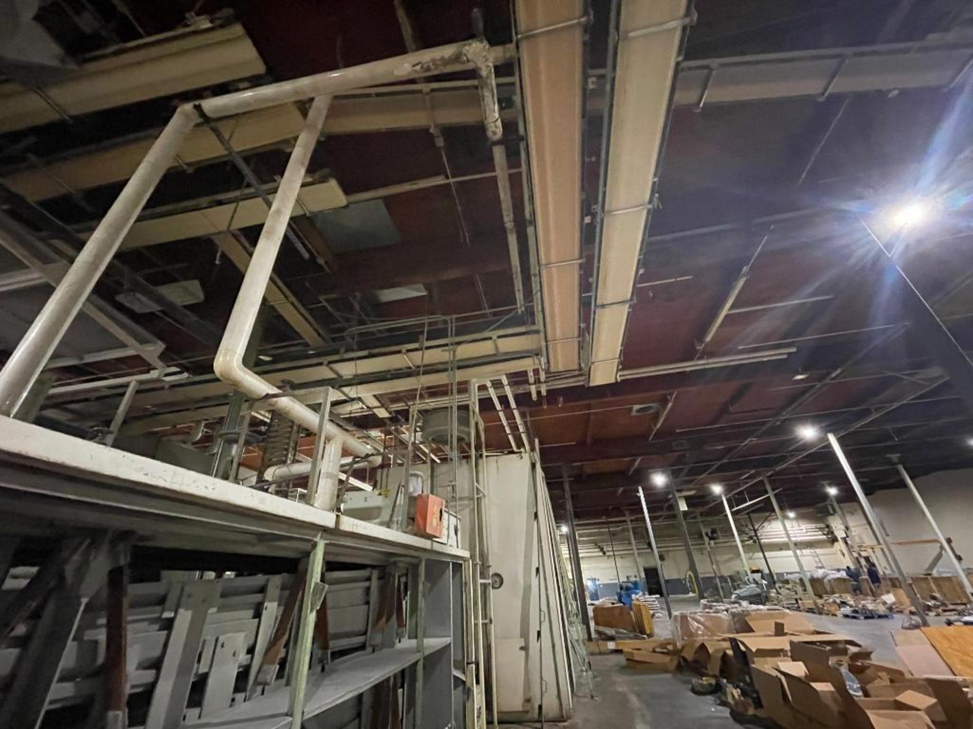 approximately 18 mild steel belt conveyors, suspended from ceiling - Image 8 of 9