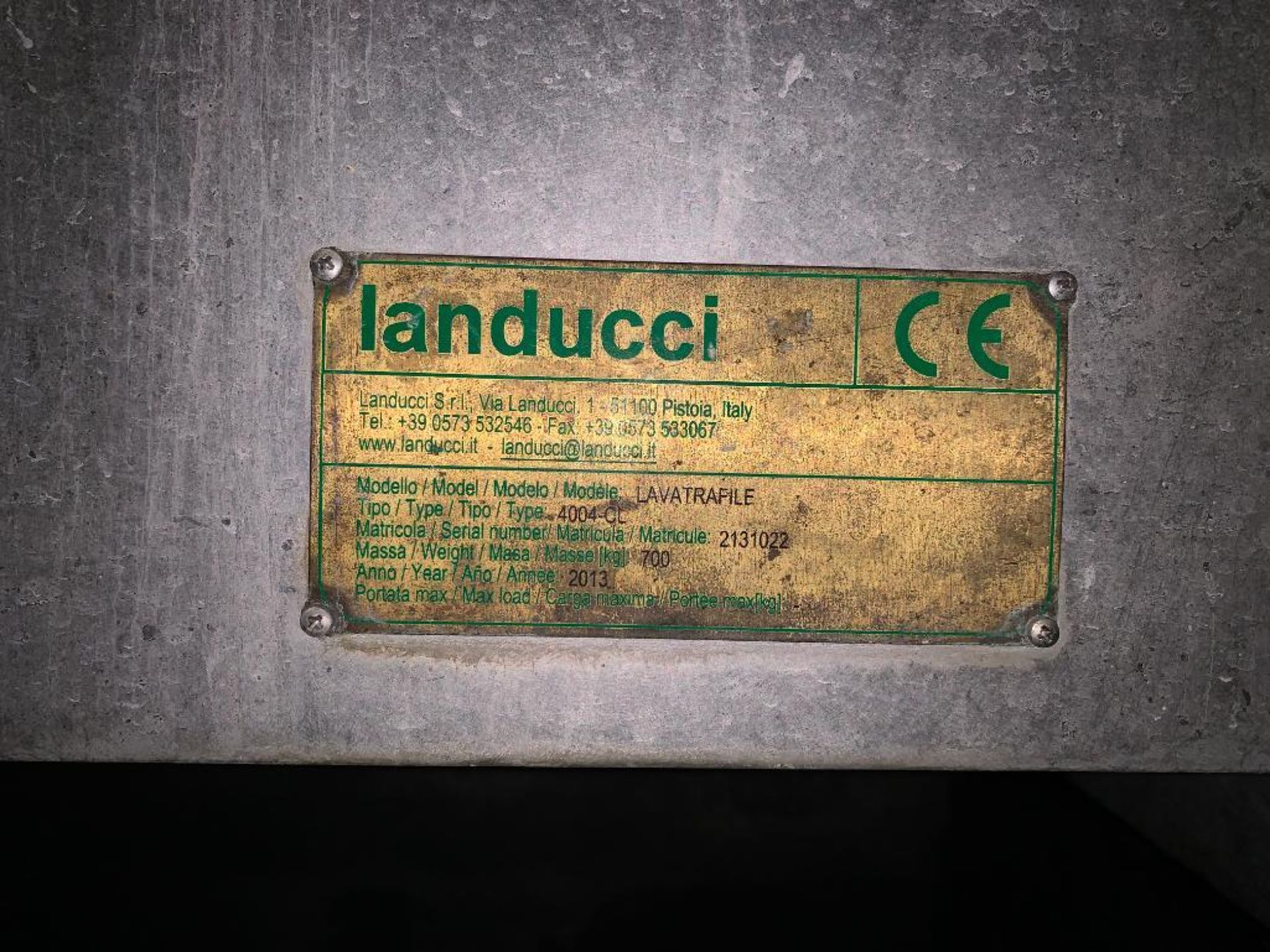 2013 Landucci die wash cabinet - Image 3 of 32