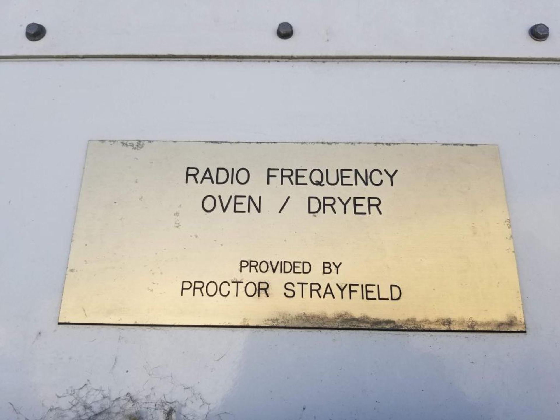 Proctor Strayfield radio frequency oven/dryer - Image 4 of 28