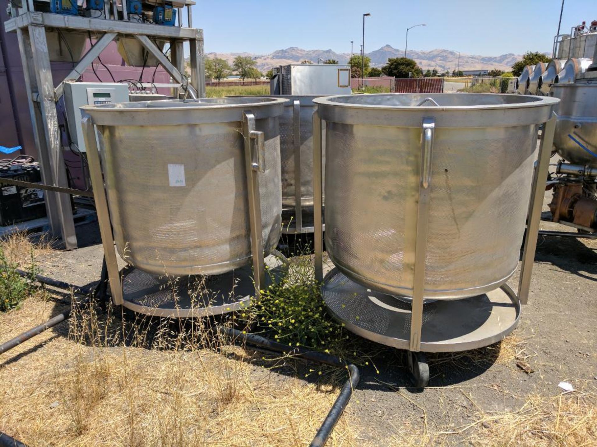 stainless steel perforated baskets for sprouting, blanching, extract CBD, cannabis