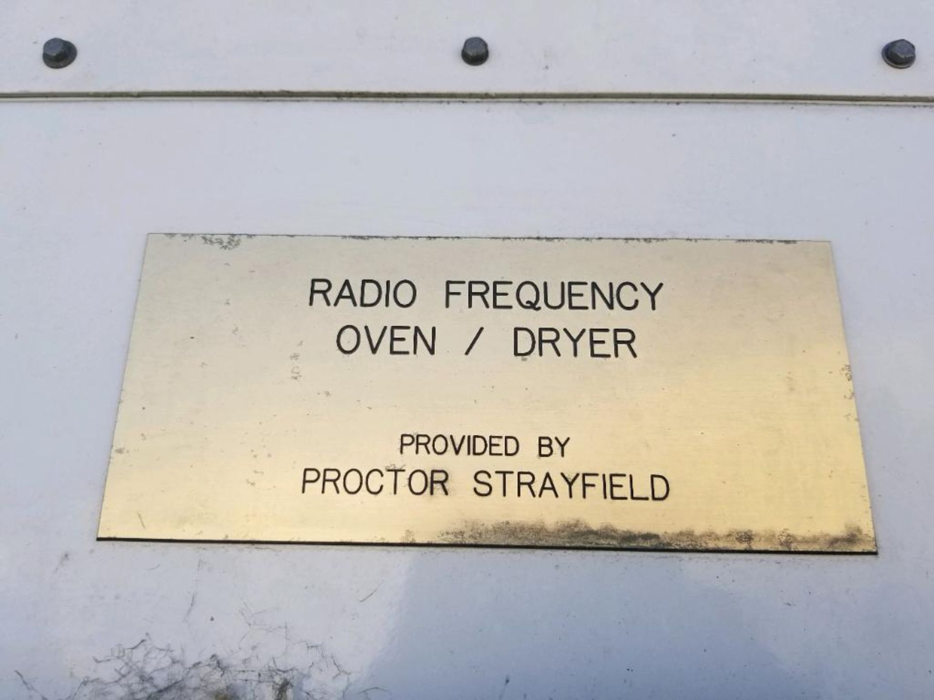 Proctor Strayfield radio frequency oven/dryer - Image 11 of 28