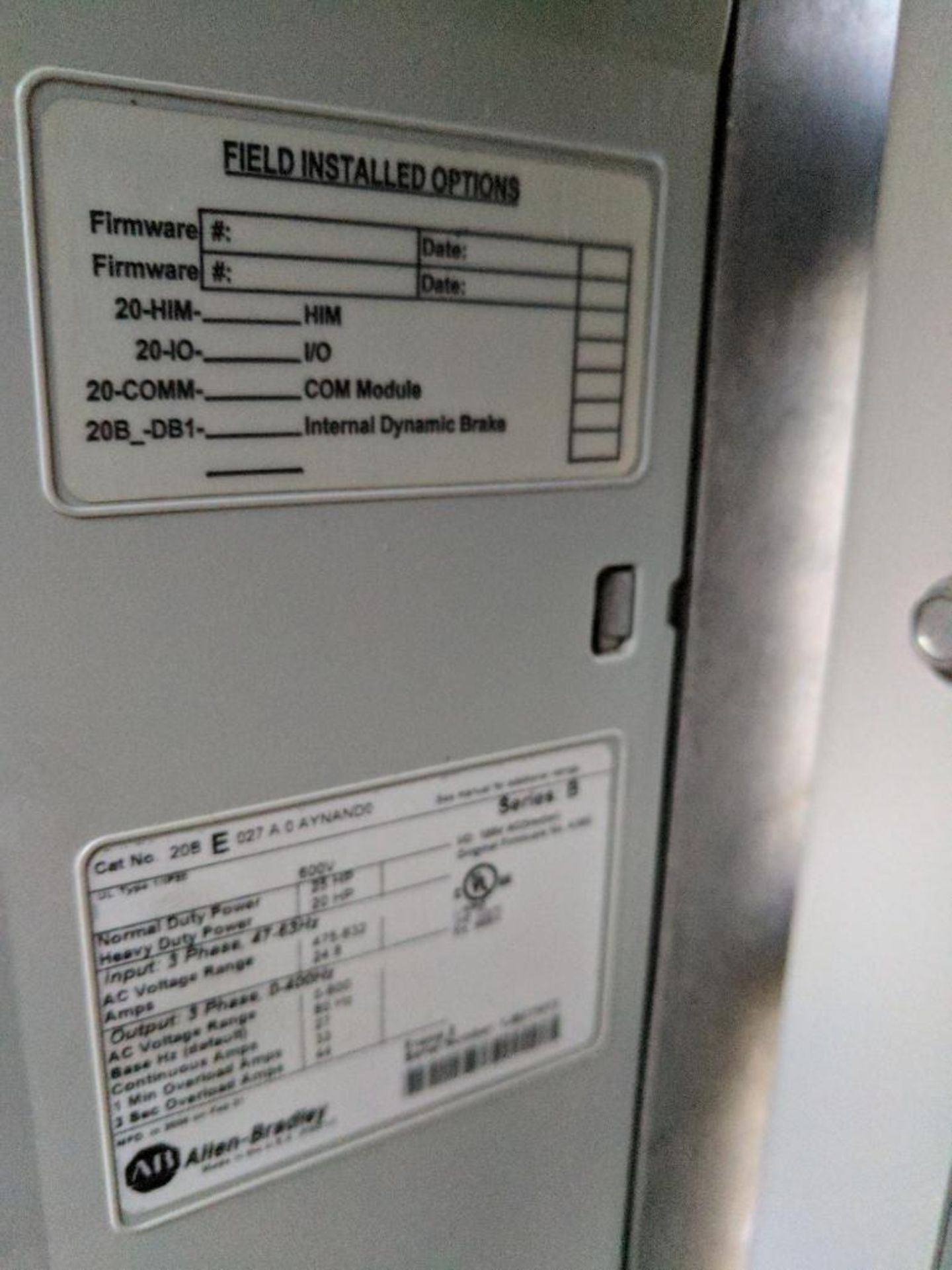 enclosed industrial control panel Allen Bradley A-1155 - Image 13 of 13