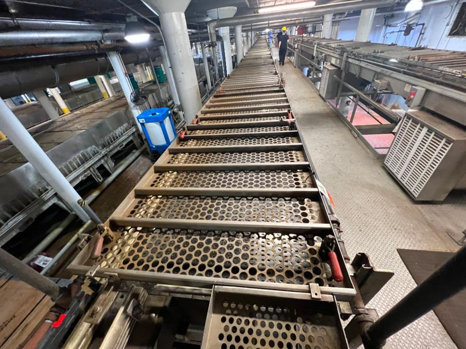 Simplimatic stainless steel can conveyor