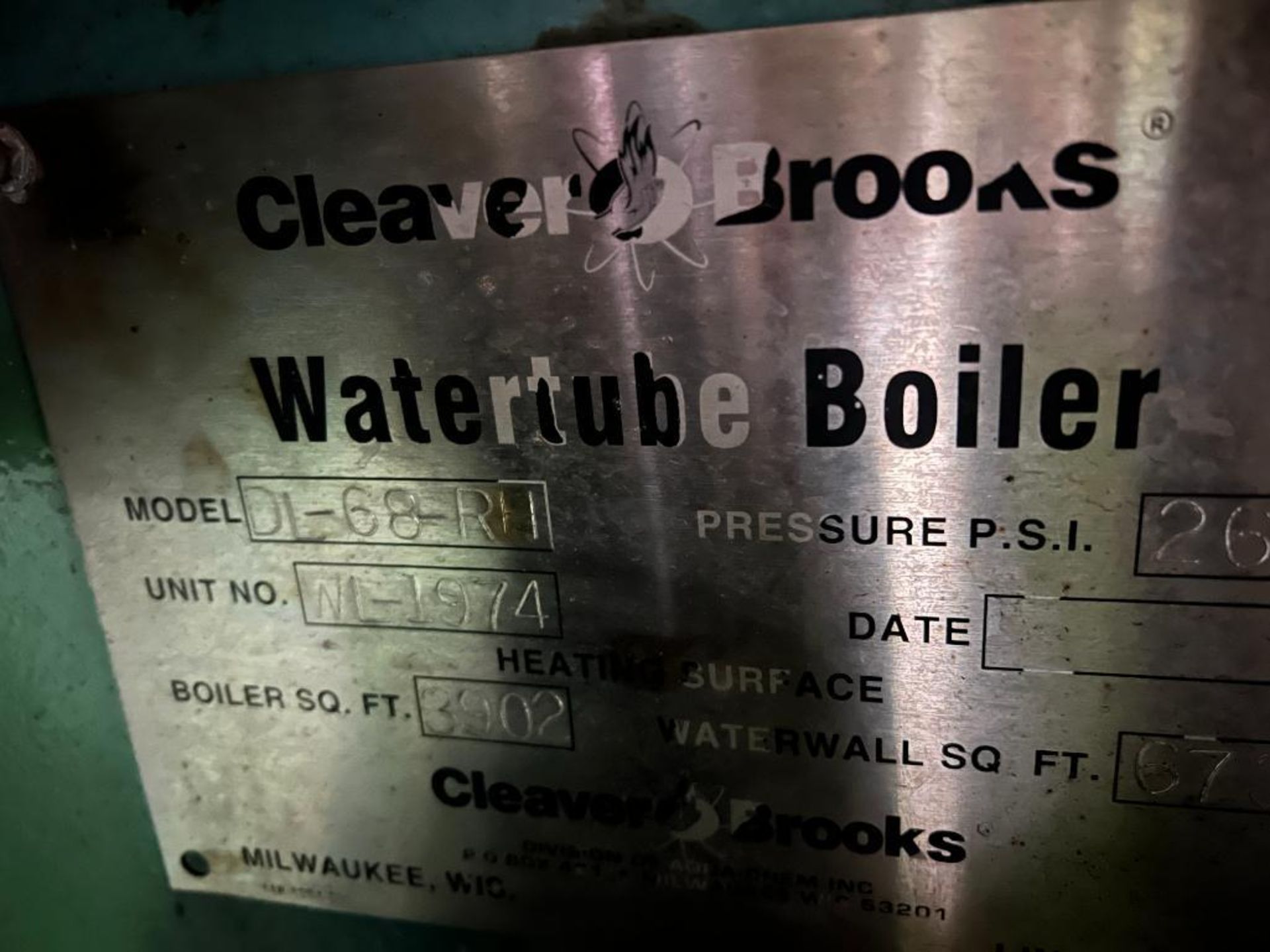 Cleaver Brooks water tube boiler, model DL-68-RH - Image 4 of 11