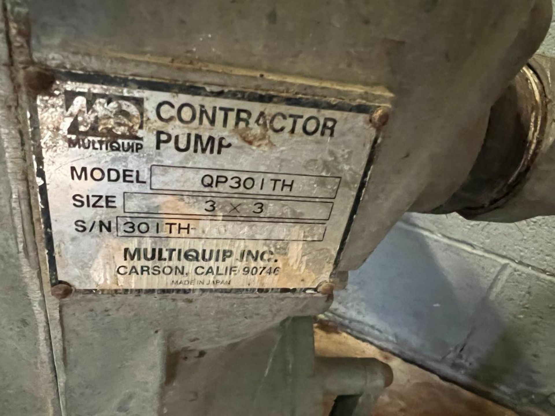 Multiquip gas engine trash pump - Image 3 of 5