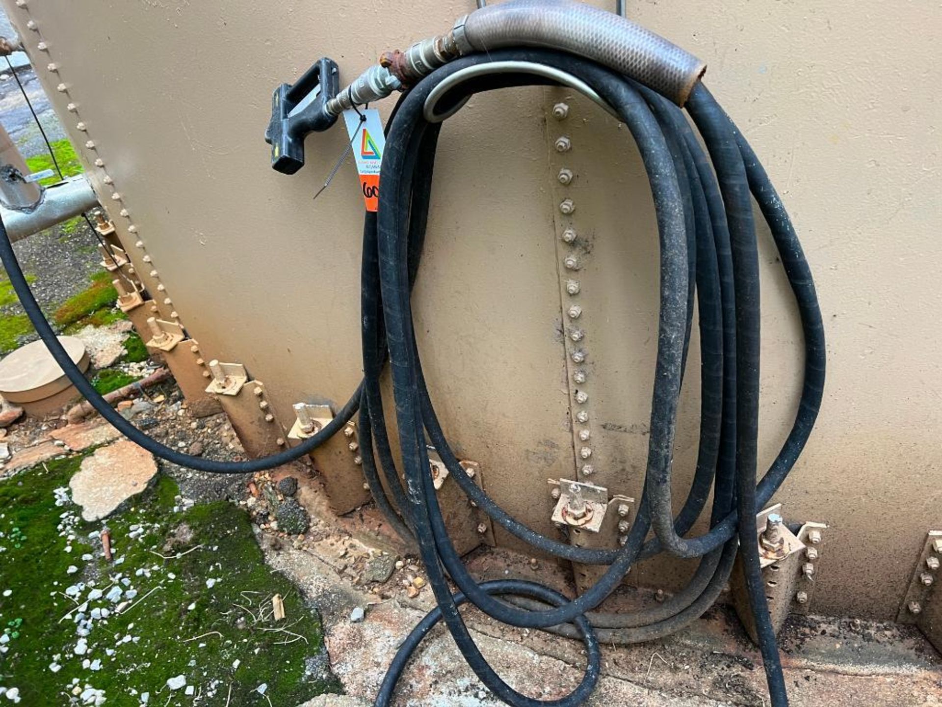 black hose with nozzle