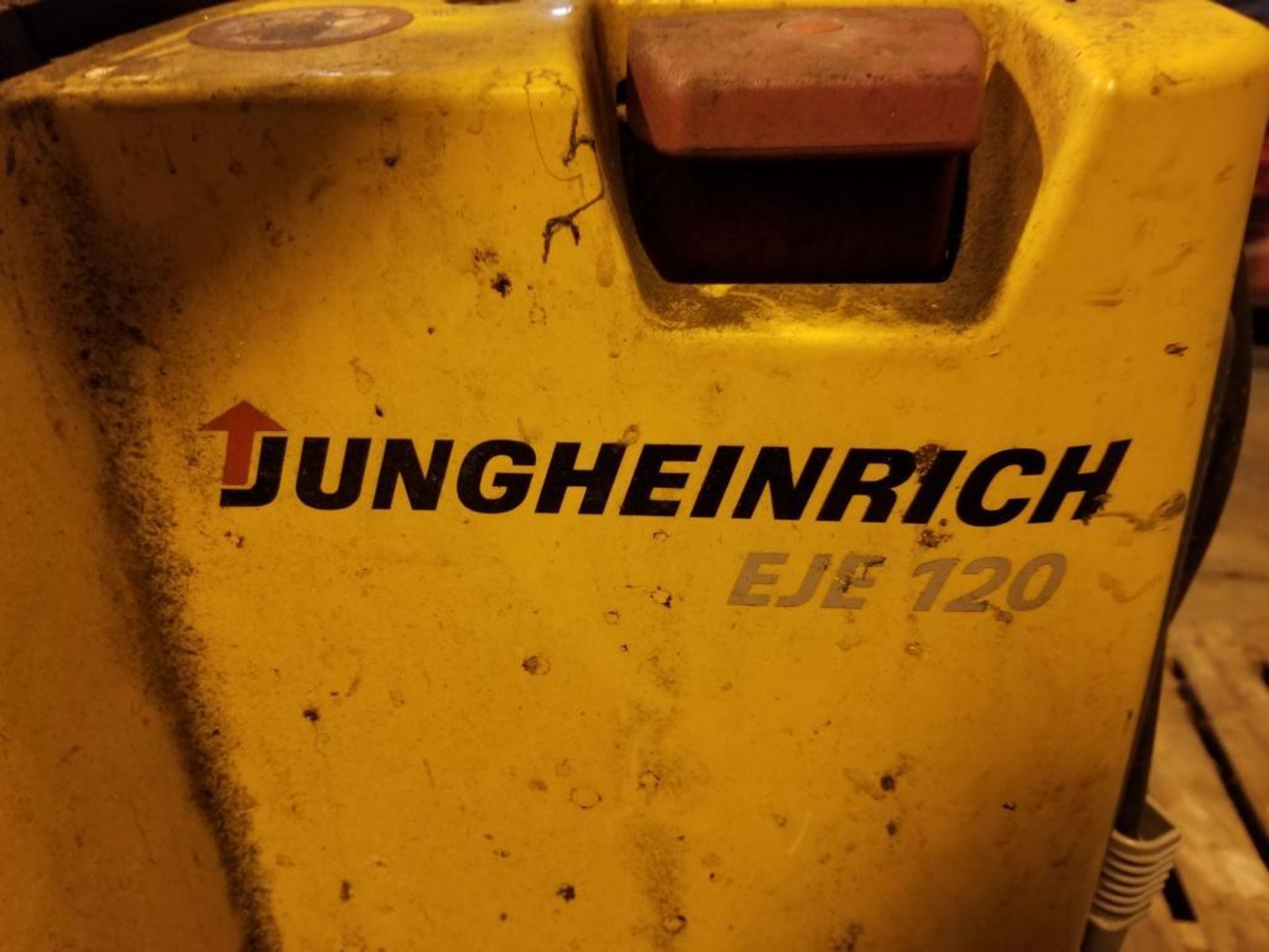 Dungheinrich walk behind pallet lift truck, model EJE 120, condition unknown - Image 5 of 12