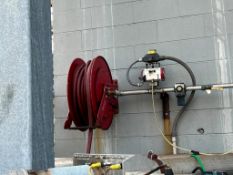 (2) Reelcraft hose reels with pneumatic hoses, includes valves and actuators