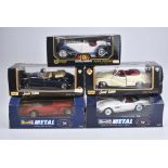 BURAGO/ MAISTO/ REVELL 5 Modellautos Metall, Kunststoffteile, M 1:18, Alfa Romeo 2300