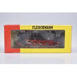 FLEISCHMANN Dampflok 4065, H0 BN 65 018 der DB, 2L DC, wechselnde Stirnbeleuchtung, ff