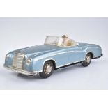 HUKI 1 Modellfahrzeug Mercedes 220 SE Cabriolet, Patent Electric 5/12, Made in Western