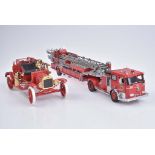 FRANKLIN MINT 2 Modellautos Metall, Kunststoffteile, M 1:32 & 1:16, Seagrave Fire Engi